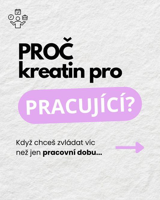 3 Důvody, proč kreatin pro pracující